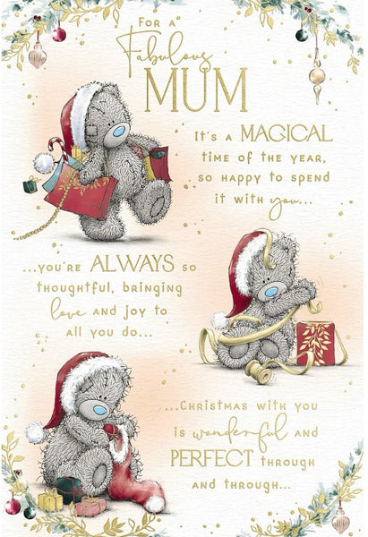 Me to you Mum Christmas card- tatty teddy