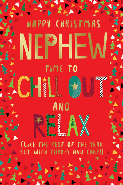 Nephew Christmas card- funny card