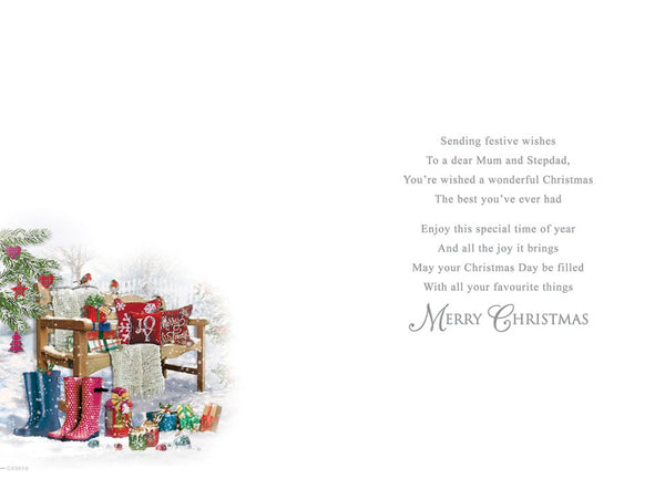 Mum and Stepdad Christmas card