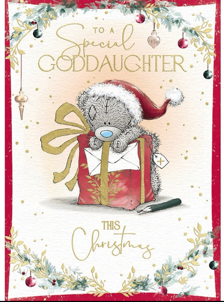 Me to you - Goddaughter Christmas card