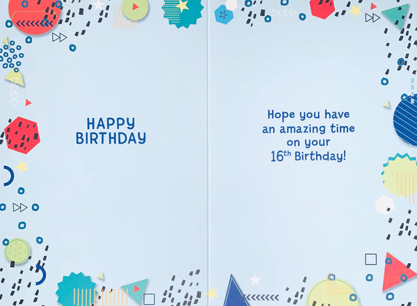 Age 16 birthday card
