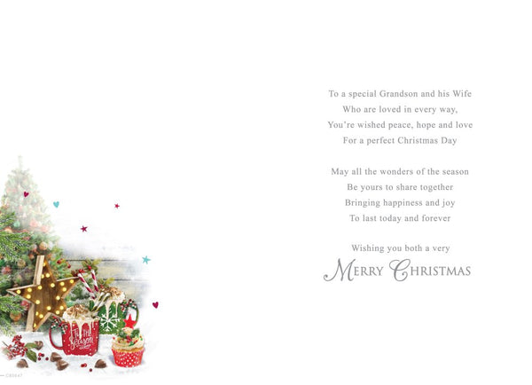 Grandson & Wife Christmas card