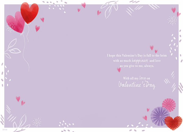 One I love Valentine’s Day card- sentimental verse