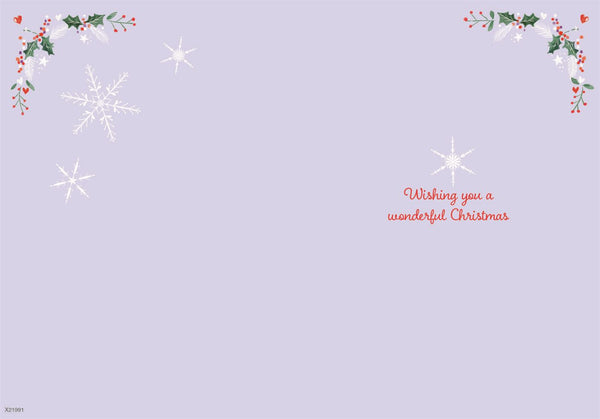 Uncle Christmas card - festive pheasant