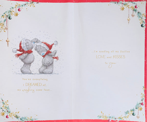 Me to you - Girlfriend Christmas card- large card