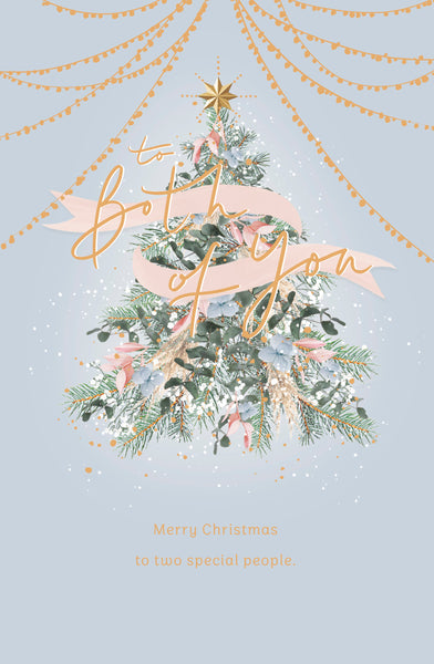 To both of you Christmas card - Christmas tree