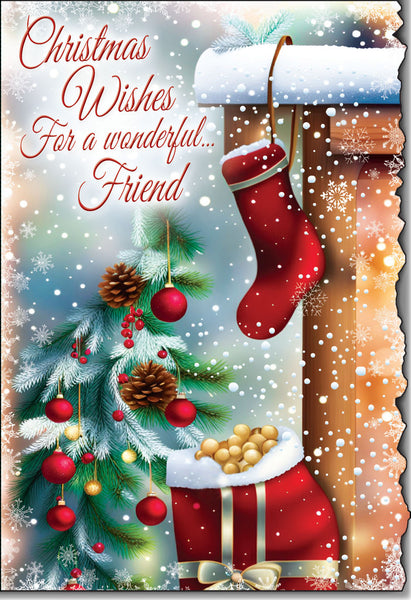 Friend Christmas card- Thoughtful verse