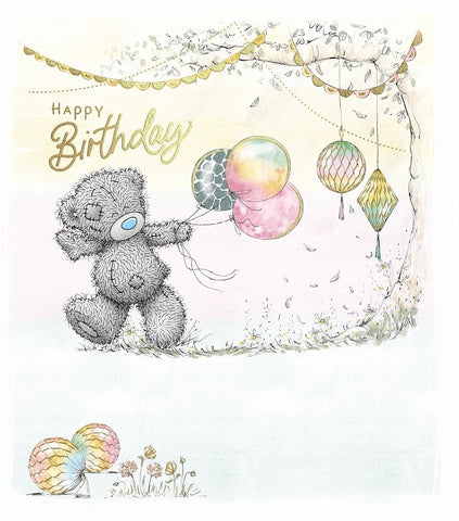 Me to you general birthday card - birthday balloons
