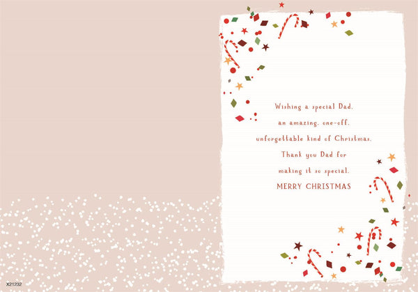 Dad Christmas card- Xmas cracker