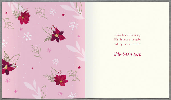 Granddaughter Christmas card- Winnie the Pooh