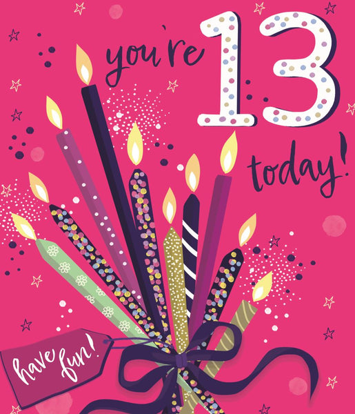 13th birthday card