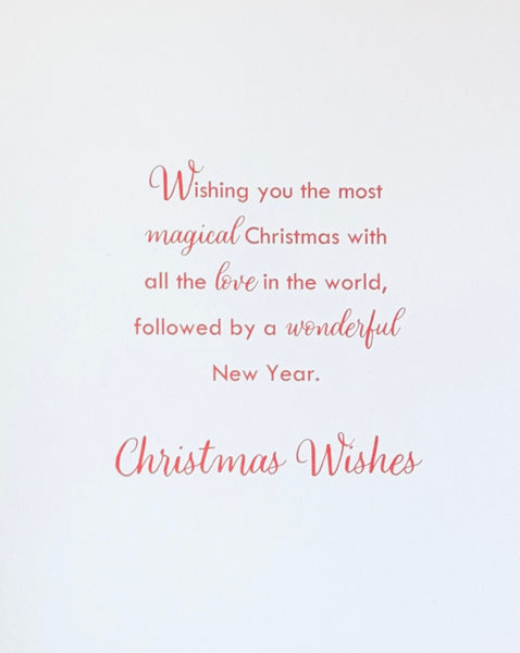 Nan Christmas card - Xmas flowers