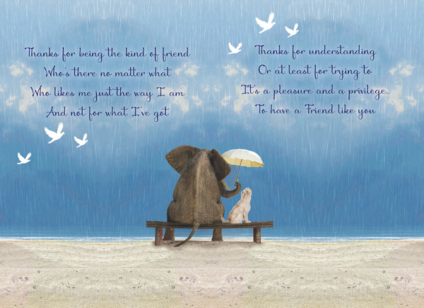 Friend birthday card - long verse