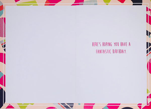 30th birthday card - modern text