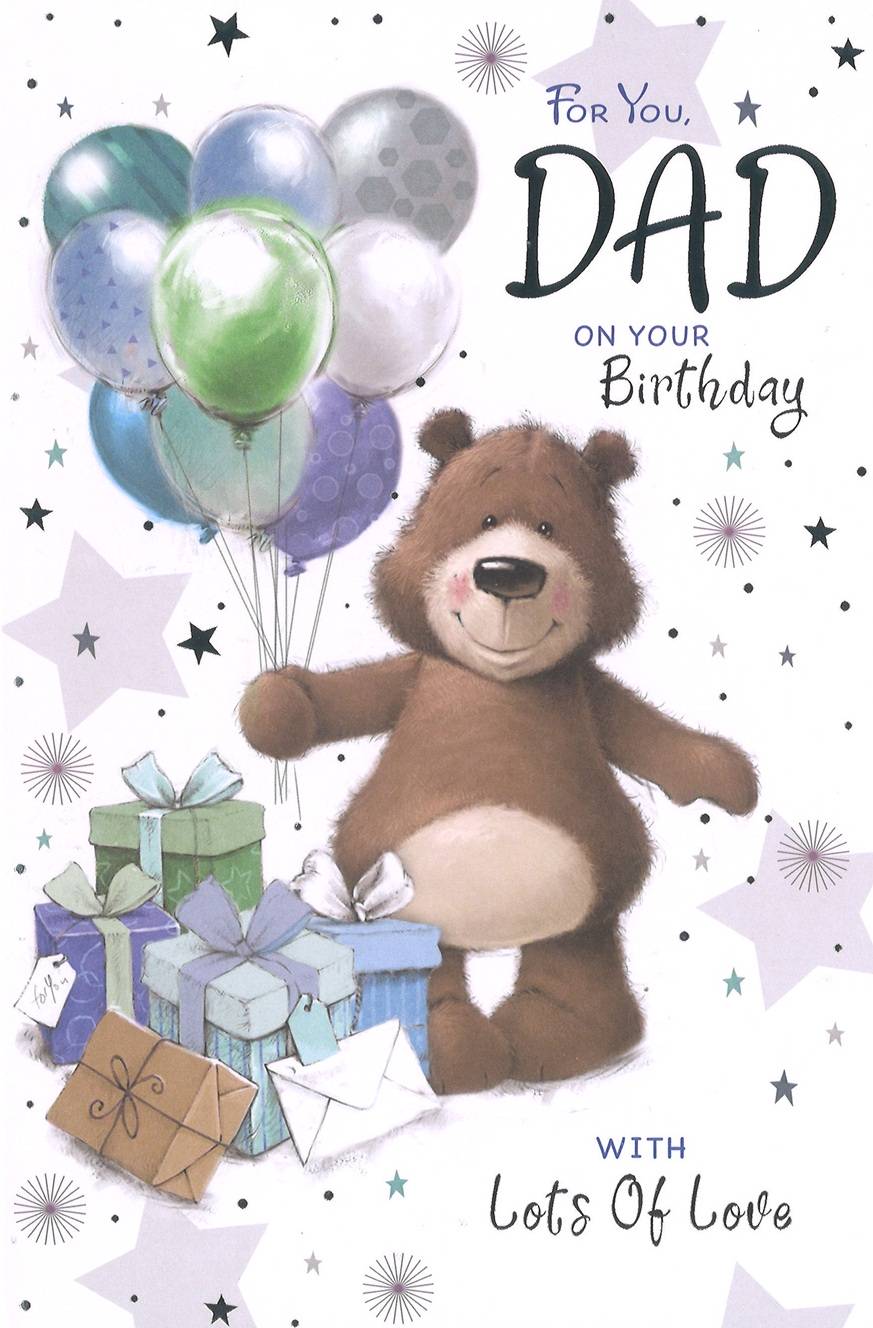 Dad birthday card - cute bear