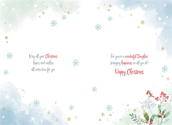 Daughter Christmas card- Christmas sleigh