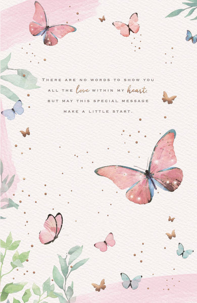 Mum birthday card- flowers and gift