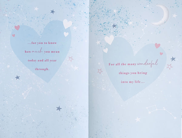 Wife Christmas card- luxury large card