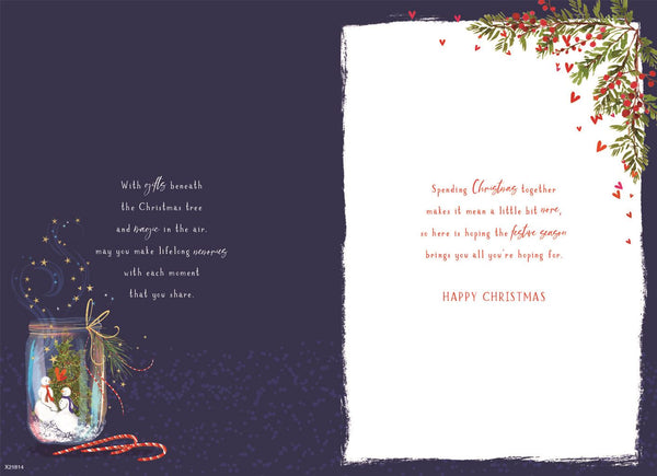 Niece and partner Christmas card - Xmas decoration