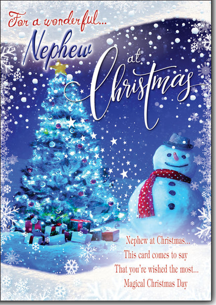 Nephew Christmas card- Sentimental verse