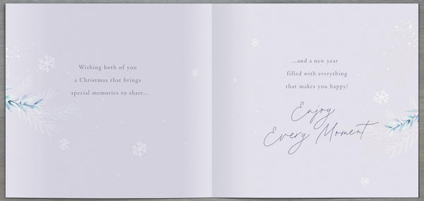 Sister and Brother-in-law Christmas card - Christmas baubles