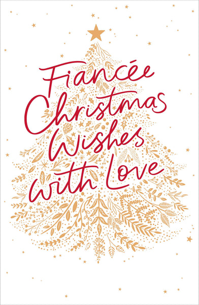 Fiancée Christmas card - Xmas tree