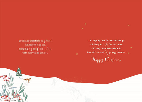 Mum and Dad Christmas card- Xmas train