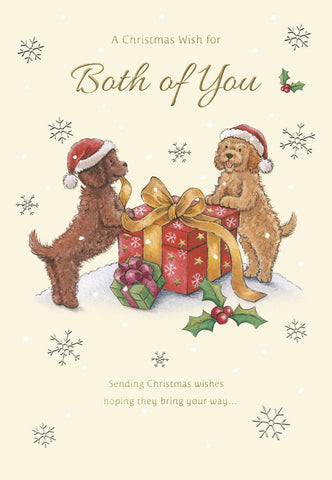 Both of you Christmas card - Christmas dogs