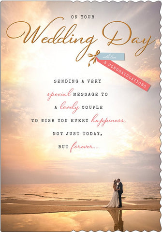 Wedding day card- Romantic honeymoon