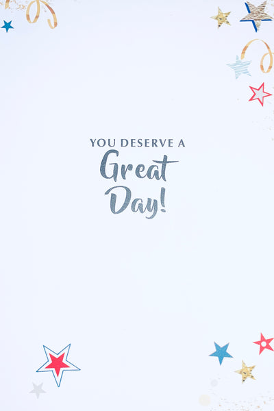 Cousin birthday card - modern text