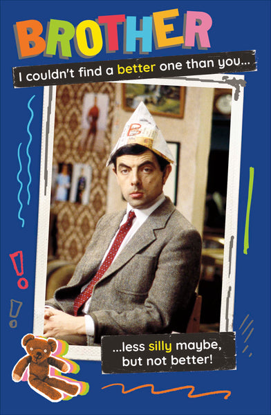 Funny Brother birthday card- Mr Bean