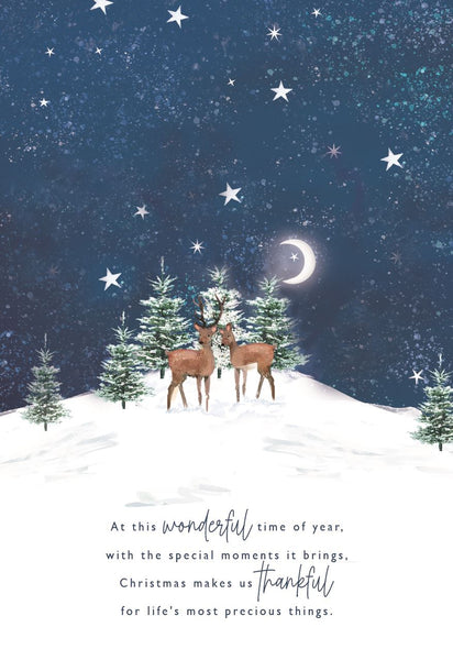 Husband Christmas card- festive reindeers