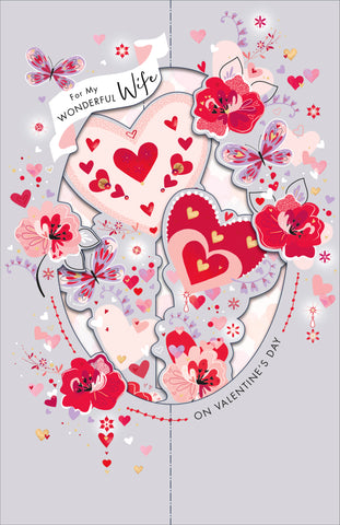 Wife Valentine’s Day card- POP UP!