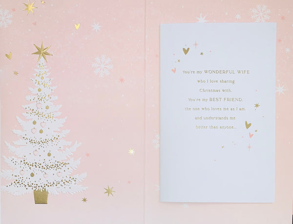 Wife Christmas card - Christmas tree