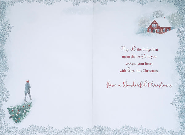 Brother Christmas card - winter scene