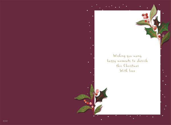Mum Christmas card- ginger bread house