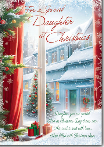 Daughter Christmas card - loving verse