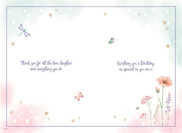 Mum birthday card- wild flowers