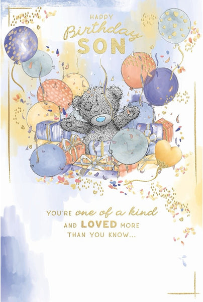 Son birthday card- tatty teddy party