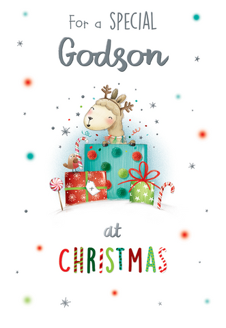 Godson Christmas card - cute