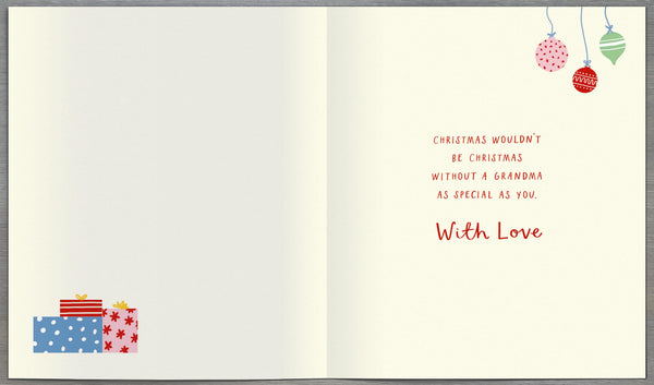 Grandma Christmas card- Xmas tree