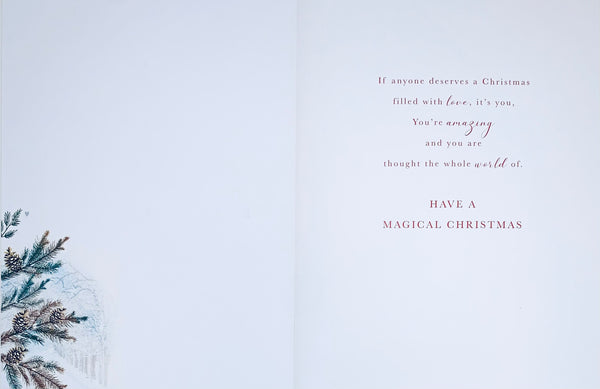 Husband Christmas card- sentimental verse
