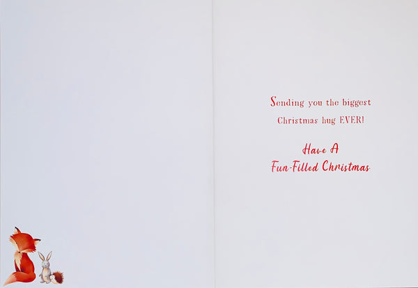 Nephew Christmas card - cute snowman