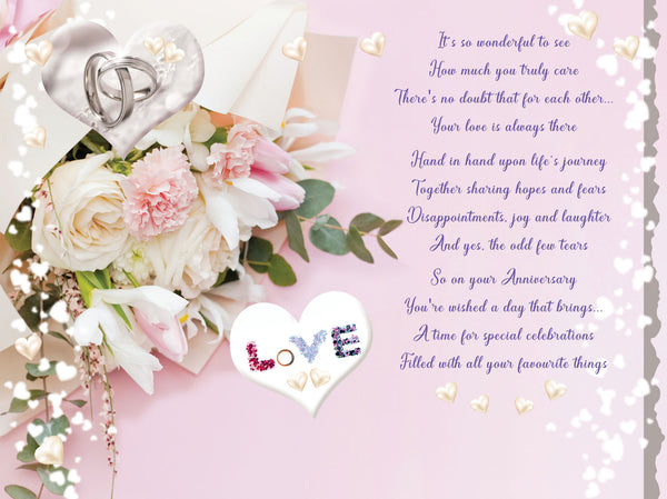 Your anniversary card - sentimental verse