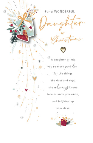 Daughter luxury Christmas card
