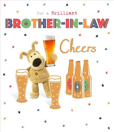 Boofle  Brother in law birthday card - birthday cheers