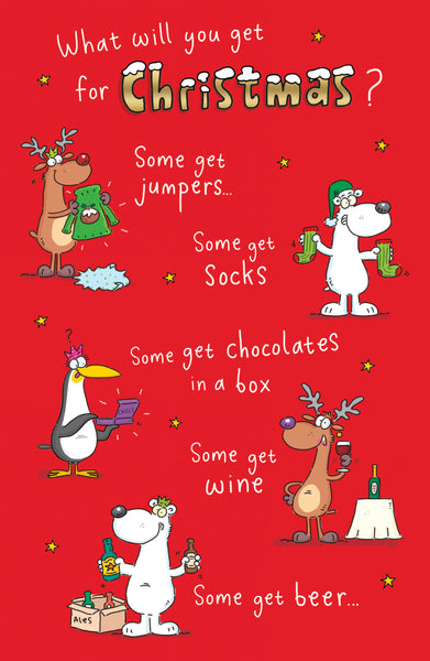 Funny Christmas card - Festive cheer