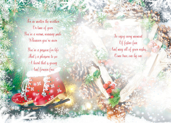 Niece Christmas card - loving verse