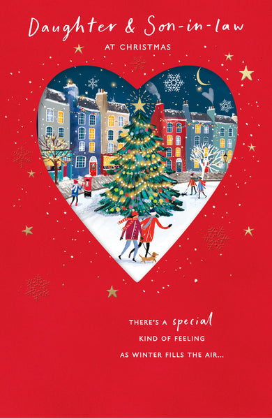 Daughter and Son-in-law Christmas card - Large card