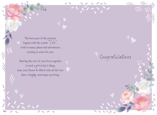 Daughter and Son-in-law wedding day card- sentimental verse